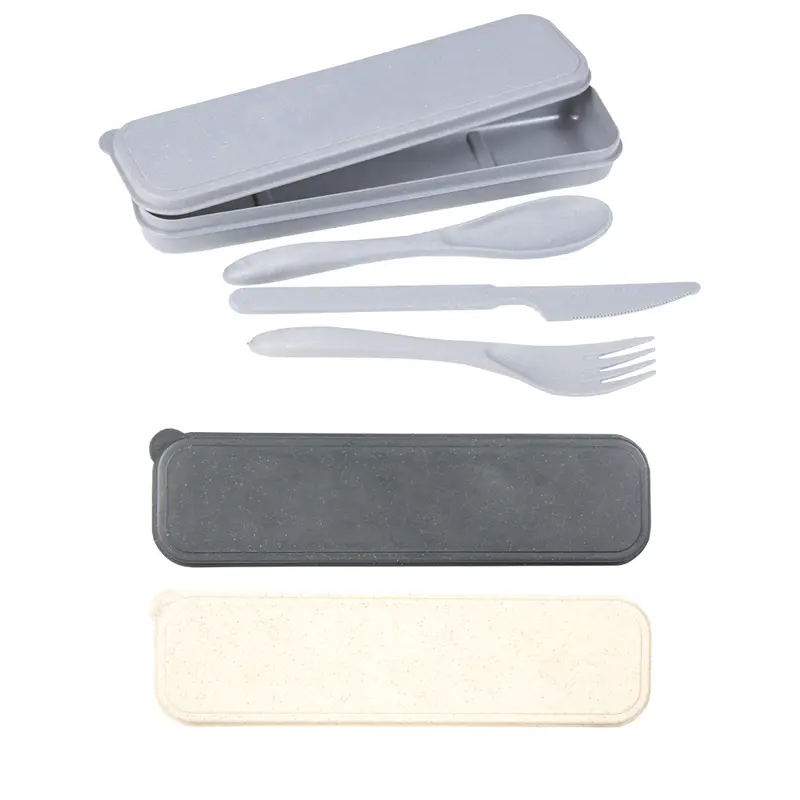 Bamboo Fibre Cutlery Set – Kitchenware – available in black, brown, grey colours