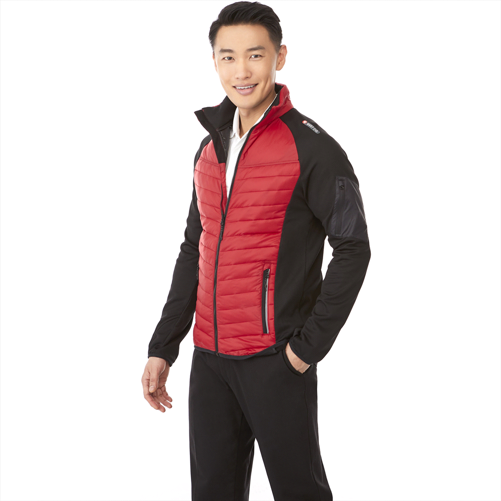Banff Hybrid Insulated Jacket - Mens – Jackets – Apparel Range – available in Black/Black, New Royal/Black, Team Red/Black and Vintage Navy/Vintage Navy – thumbnail 2 of 15