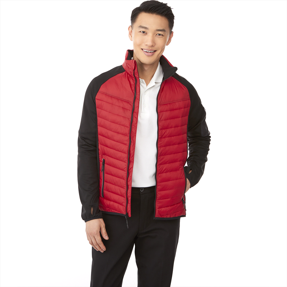 Banff Hybrid Insulated Jacket - Mens – Jackets – Apparel Range – available in Black/Black, New Royal/Black, Team Red/Black – thumbnail 1 of 15