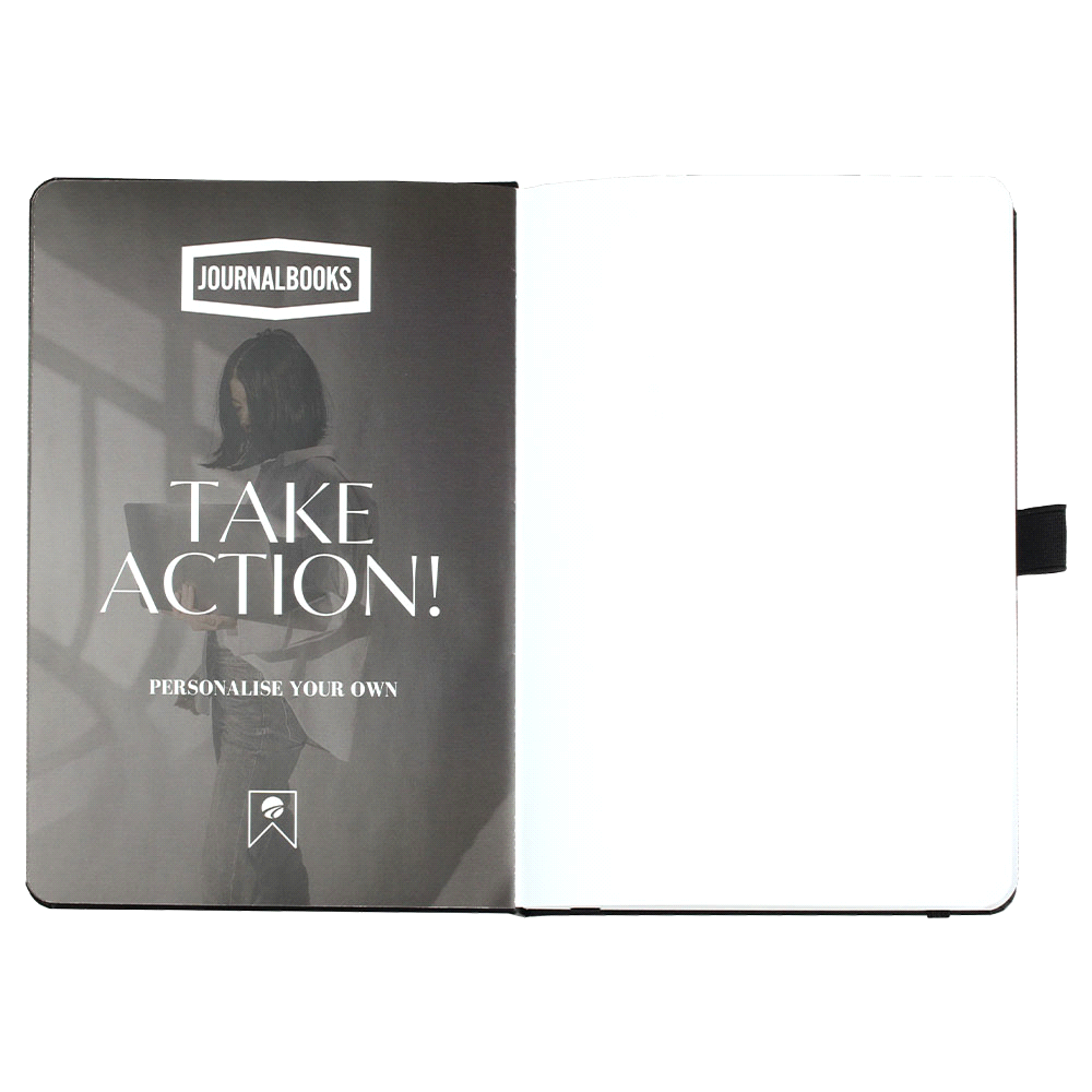 Nova Bound JournalBook w/ Blank Pages – Diaries – The Range – available in Black, White – thumbnail 8 of 16