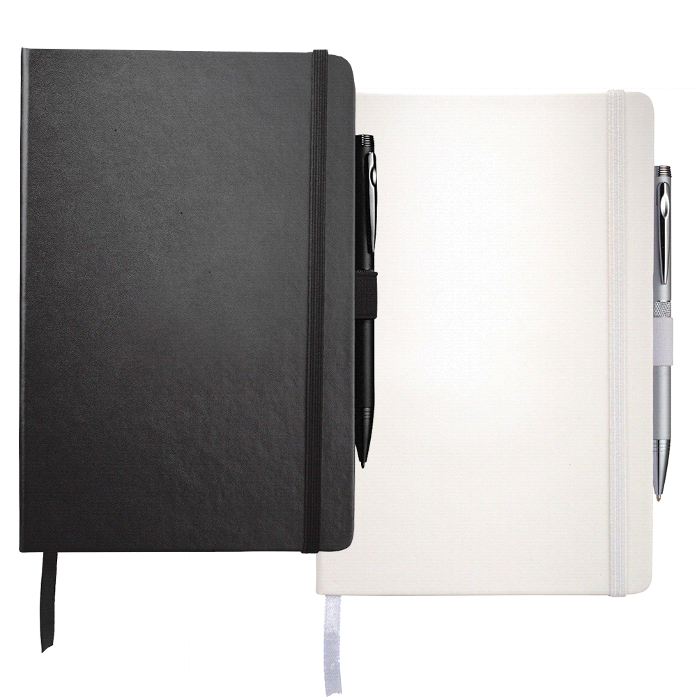 Nova Bound JournalBook w/ Blank Pages – Diaries – The Range – available in Black and White – thumbnail 1 of 16