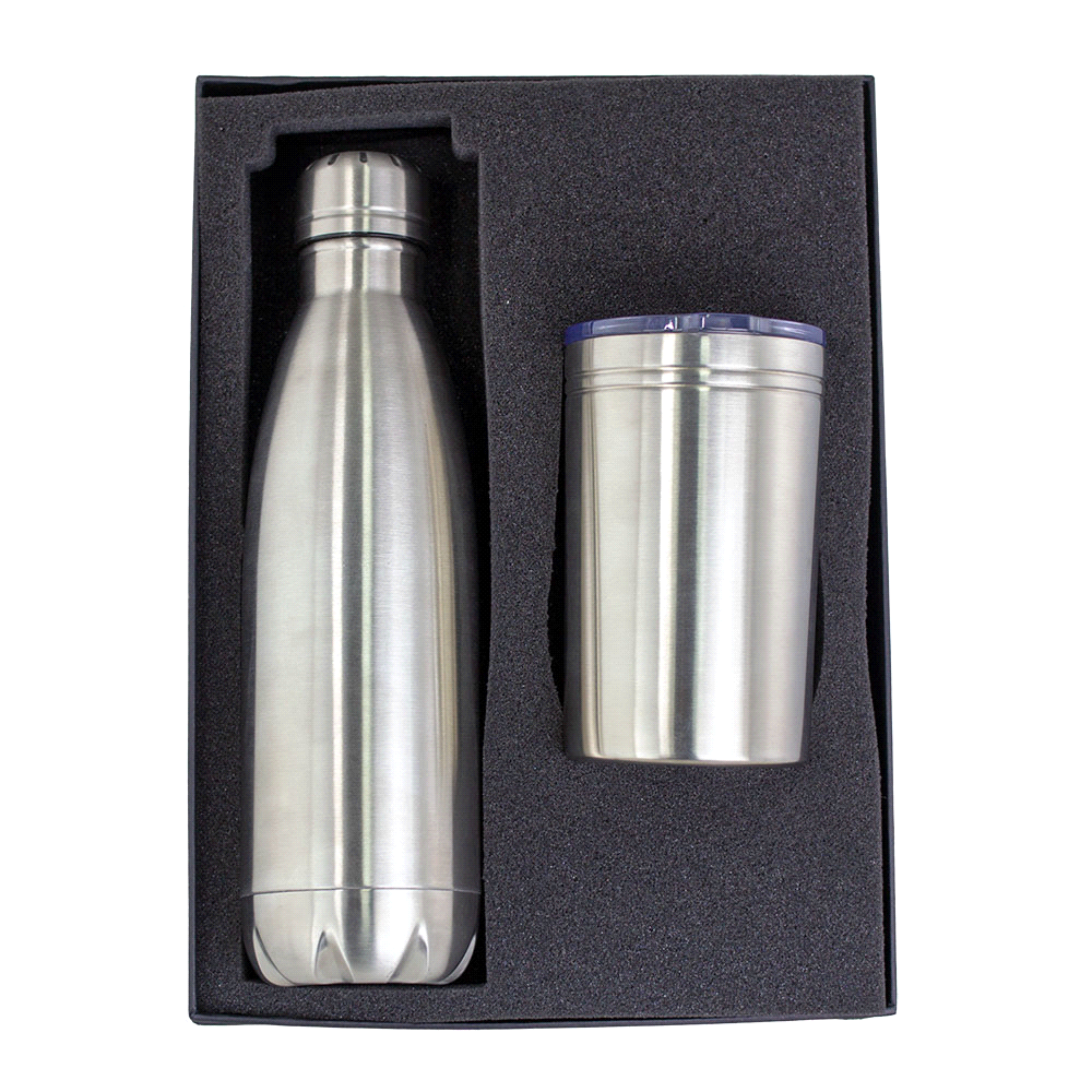 H2O Sherpa Drink Bottle & Tumbler Gift Set – Drink Bottles – The Range – available in Black, Navy, Silver, White – thumbnail 6 of 8
