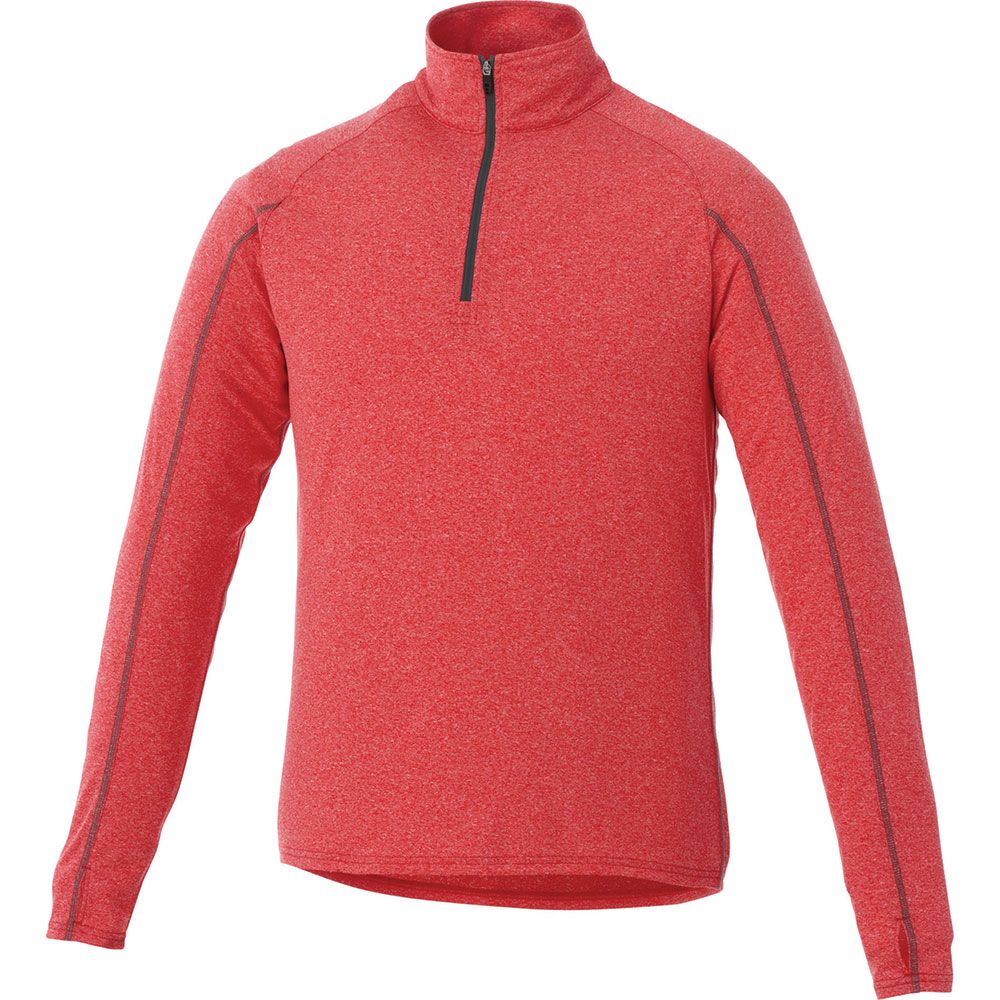 Taza Knit Quarter Zip - Mens – Jackets – Apparel Range – available in Aspen Blue Heather, Heather Dark Charcoal, Silver Heather and Team Red – thumbnail 10 of 21