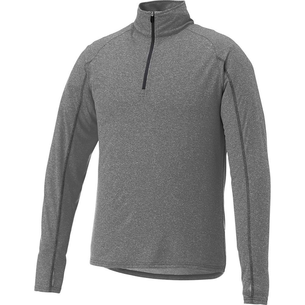 Taza Knit Quarter Zip - Mens – Jackets – Apparel Range – available in Aspen Blue Heather, Heather Dark Charcoal, Silver Heather and Team Red – thumbnail 7 of 21