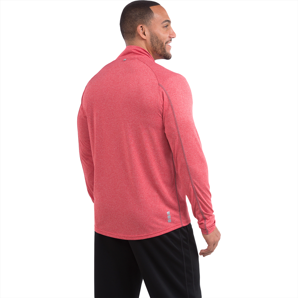 Taza Knit Quarter Zip - Mens – Jackets – Apparel Range – available in Aspen Blue Heather, Heather Dark Charcoal, Silver Heather and Team Red – thumbnail 4 of 21