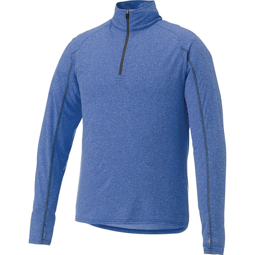 Taza Knit Quarter Zip - Mens – Jackets – Apparel Range – available in Aspen Blue Heather, Heather Dark Charcoal, Silver Heather and Team Red – thumbnail 8 of 21