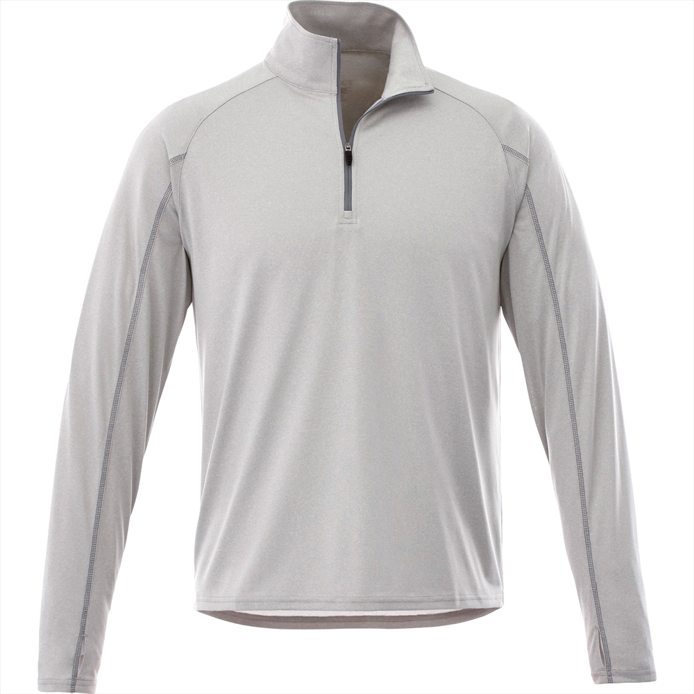 Taza Knit Quarter Zip - Mens – Jackets – Apparel Range – available in Aspen Blue Heather, Heather Dark Charcoal, Silver Heather and Team Red – thumbnail 12 of 21