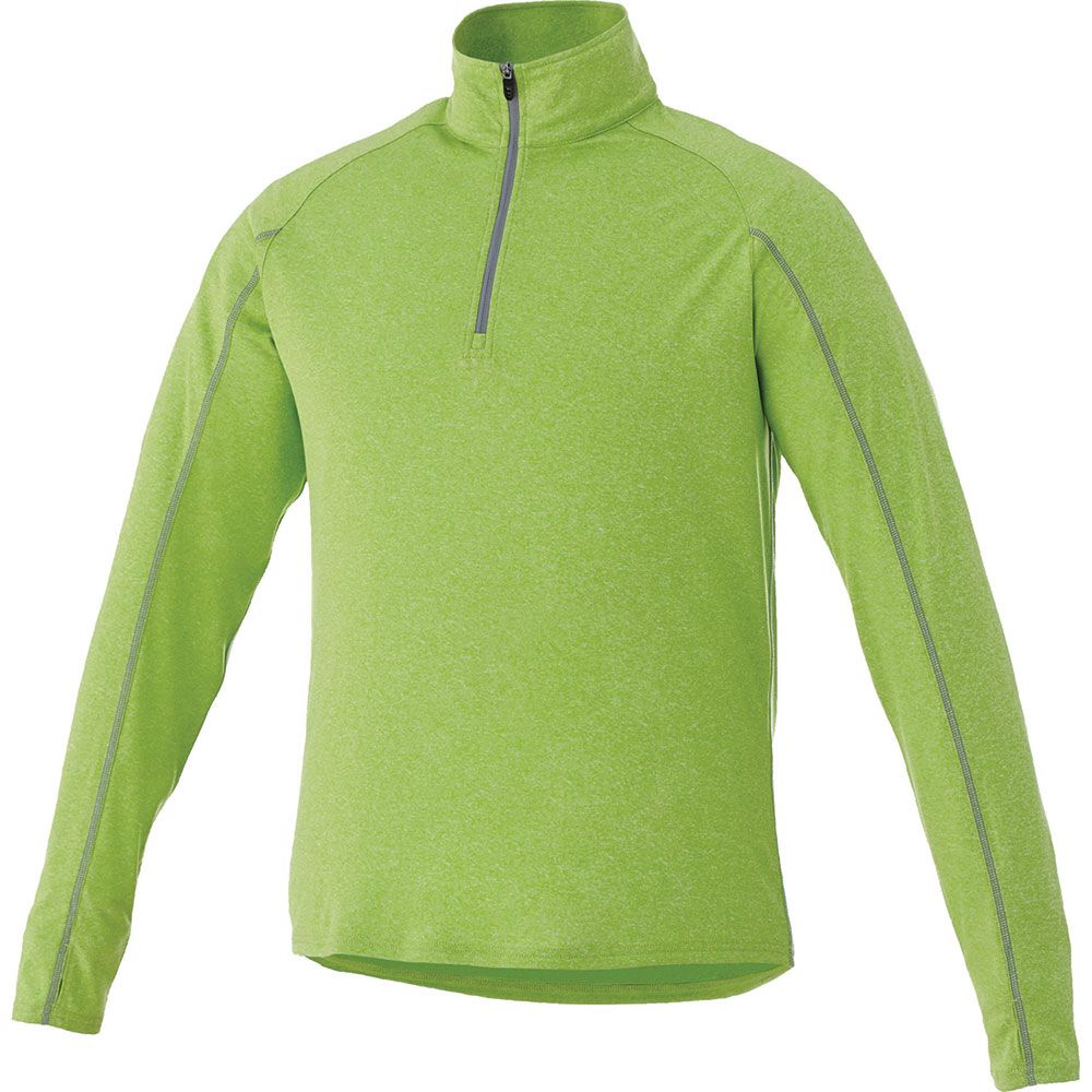Taza Knit Quarter Zip - Mens – Jackets – Apparel Range – available in Aspen Blue Heather, Heather Dark Charcoal, Silver Heather and Team Red – thumbnail 9 of 21