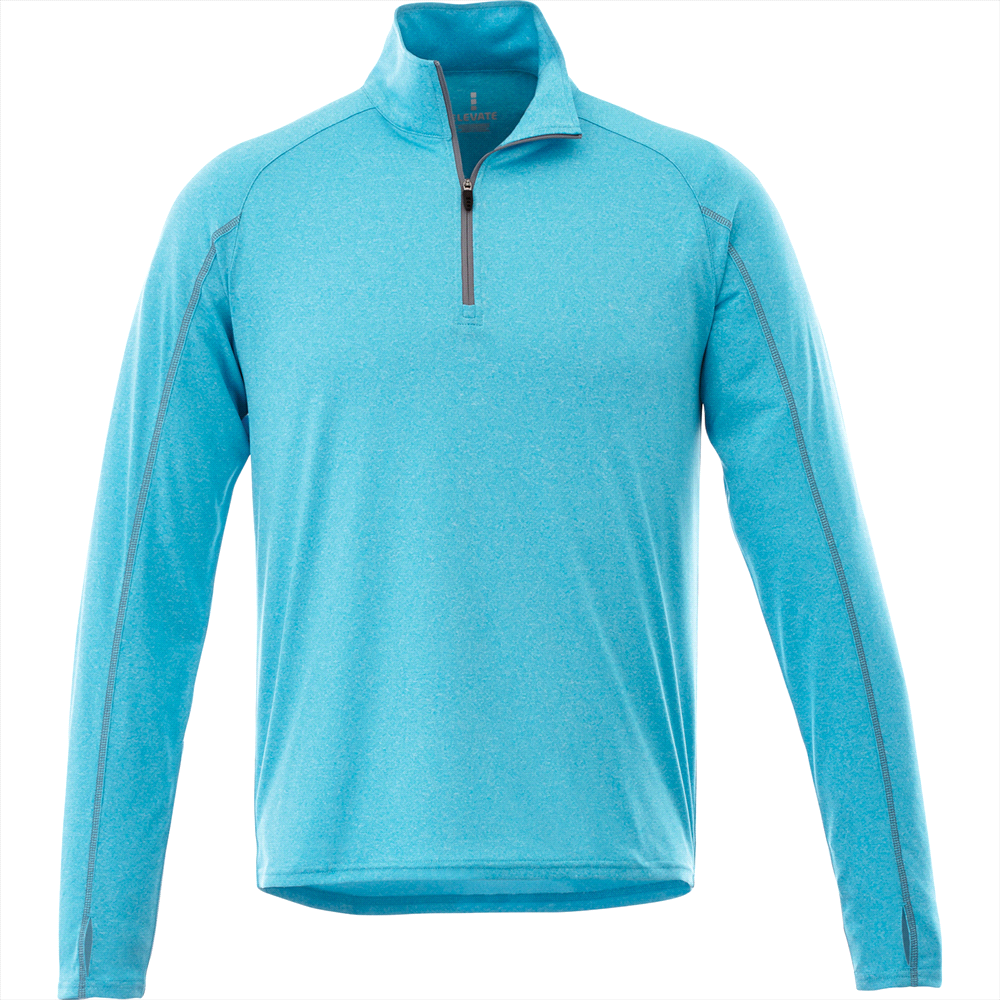 Taza Knit Quarter Zip - Mens – Jackets – Apparel Range – available in Aspen Blue Heather, Heather Dark Charcoal, Silver Heather and Team Red – thumbnail 11 of 21
