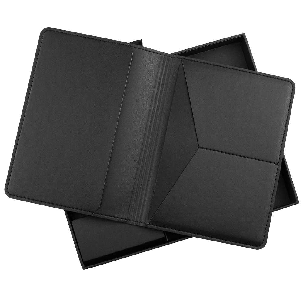 Pineapple Leather Travel Gift Set – Luggage Tags – The Range – available in Black – thumbnail 7 of 15