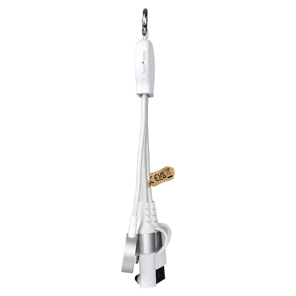 6-in-1 Multi Charging Cable – Desk Accessories – The Range – available in White – thumbnail 7 of 8