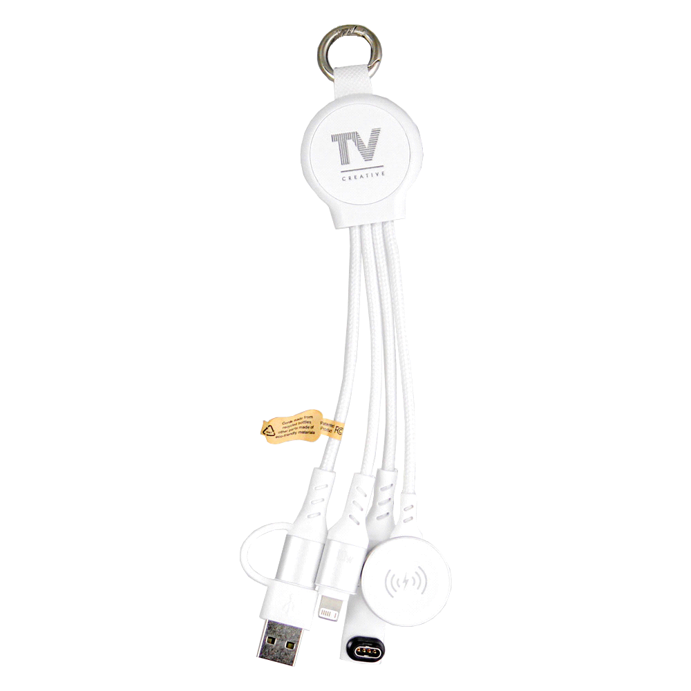 6-in-1 Multi Charging Cable – Desk Accessories – The Range – available in White – thumbnail 4 of 8