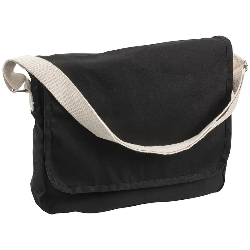 Canvas Shoulder Bag 7L – Satchels – available in black colour