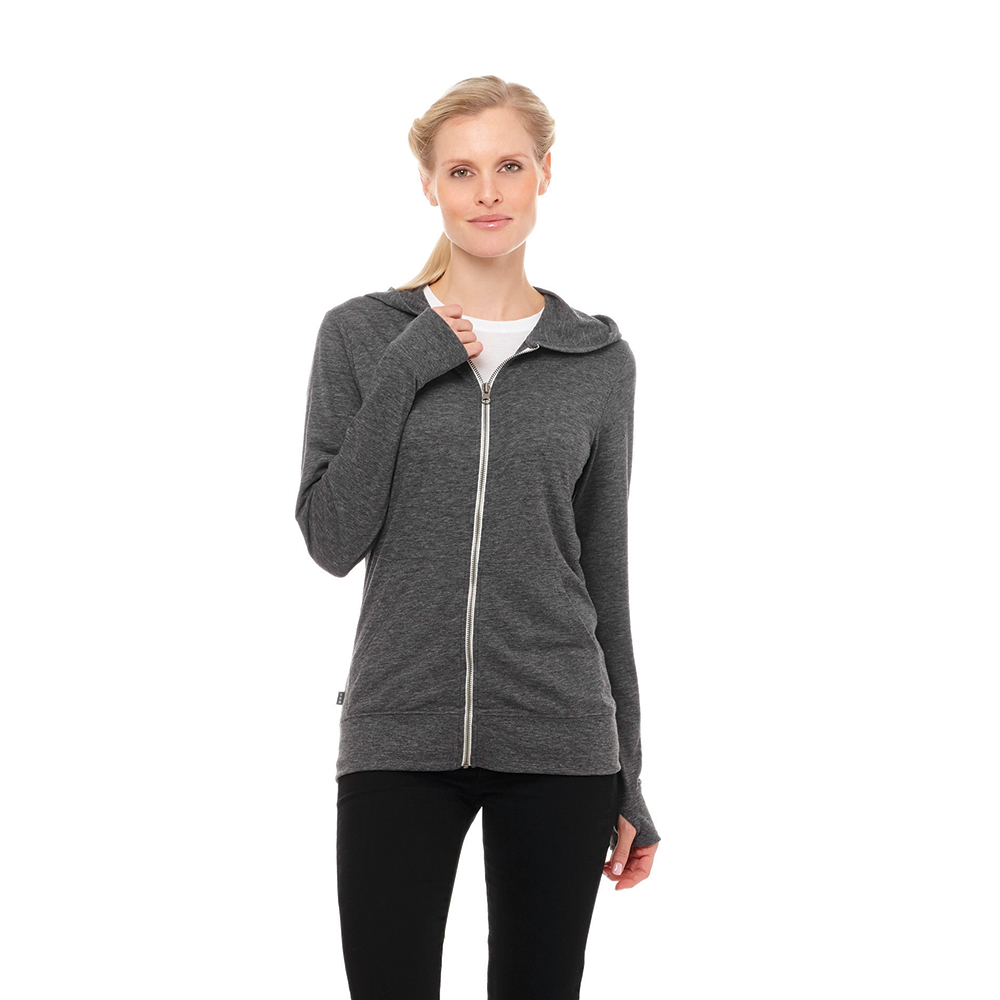 Garner Knit Full Zip Hoody - Womens – Hoodies – Apparel Range – available in Black, Heather Grey, Olympic Blue Heather, Team Red Heather and 1 more – thumbnail 6 of 19