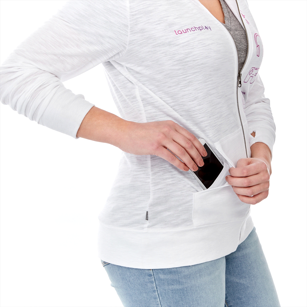 Garner Knit Full Zip Hoody - Womens – Hoodies – Apparel Range – available in Black, Heather Grey, Olympic Blue Heather, Team Red Heather and 1 more – thumbnail 5 of 19