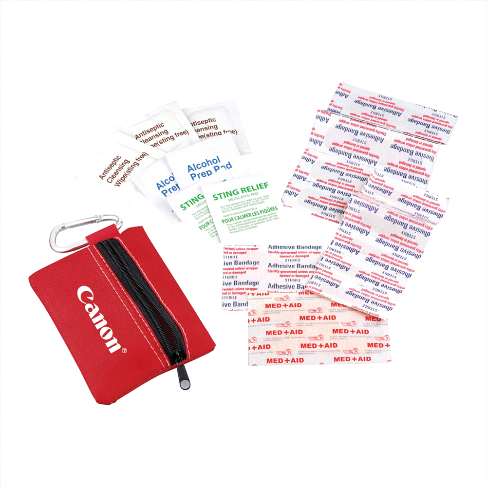 Zippered 20-Piece First Aid Pouch – Brushes – The Range – available in Red and Royal Blue – thumbnail 8 of 10