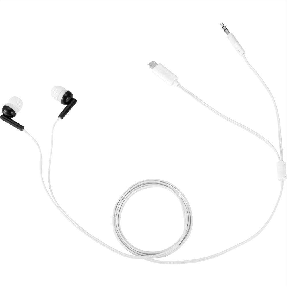 Wired Earbuds w/ Multi-Tips – Travel Bags – The Range – available in Black – thumbnail 3 of 7