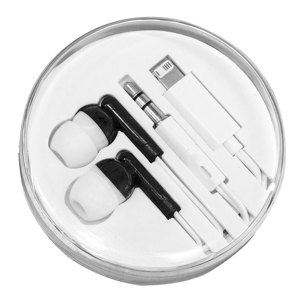 Wired Earbuds w/ Multi-Tips – Travel Bags – The Range – available in Black – thumbnail 2 of 7