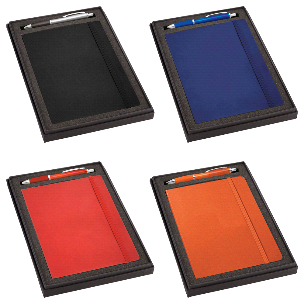 Gift Set w/ 9196 Journal & 4101 Nash Pen – Gift Sets – The Range – available in Black, Blue, Orange, Red – thumbnail 1 of 9