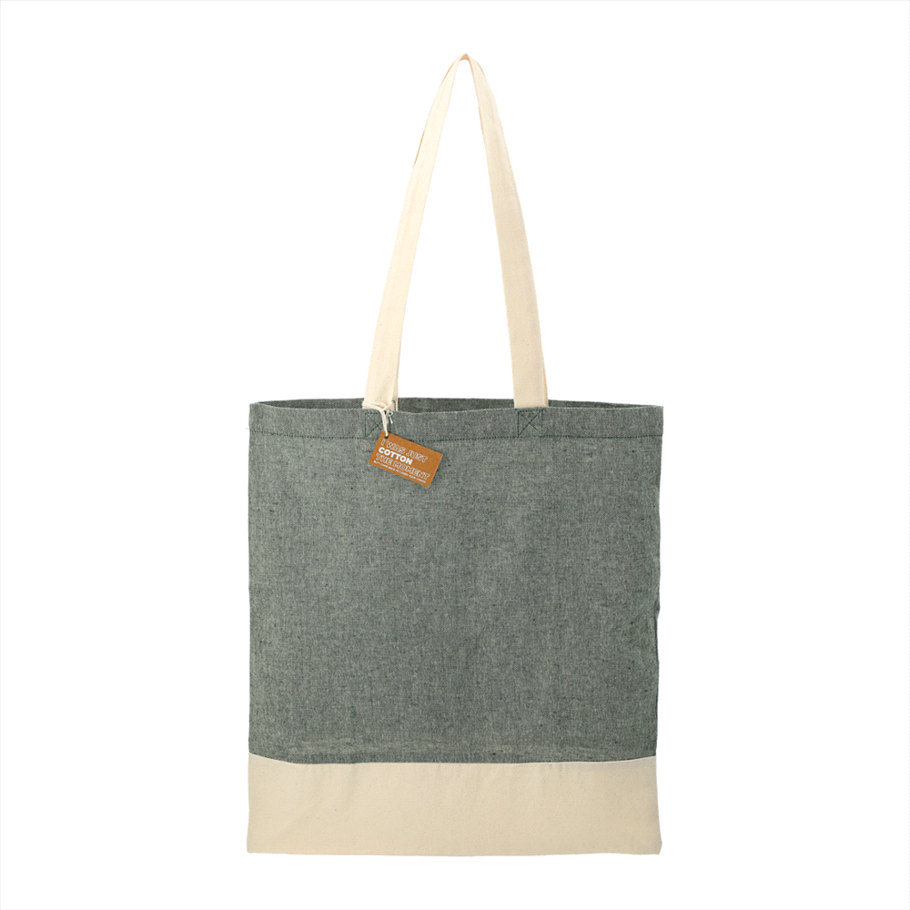Split Recycled Cotton Twill Convention Tote – Satchels – The Range – available in Black and Grey – thumbnail 7 of 22