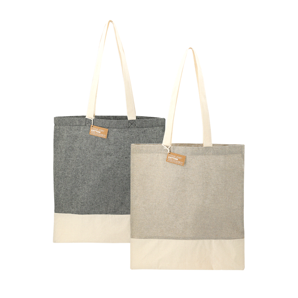Split Recycled Cotton Twill Convention Tote