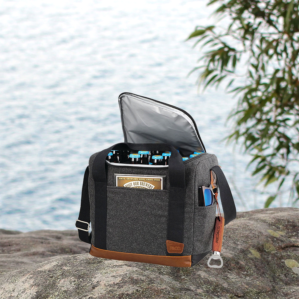 Field & Co. Campster 12 Bottle Craft Cooler 15L – Cooler Bags – The Range – available in Charcoal and Grey – thumbnail 7 of 22