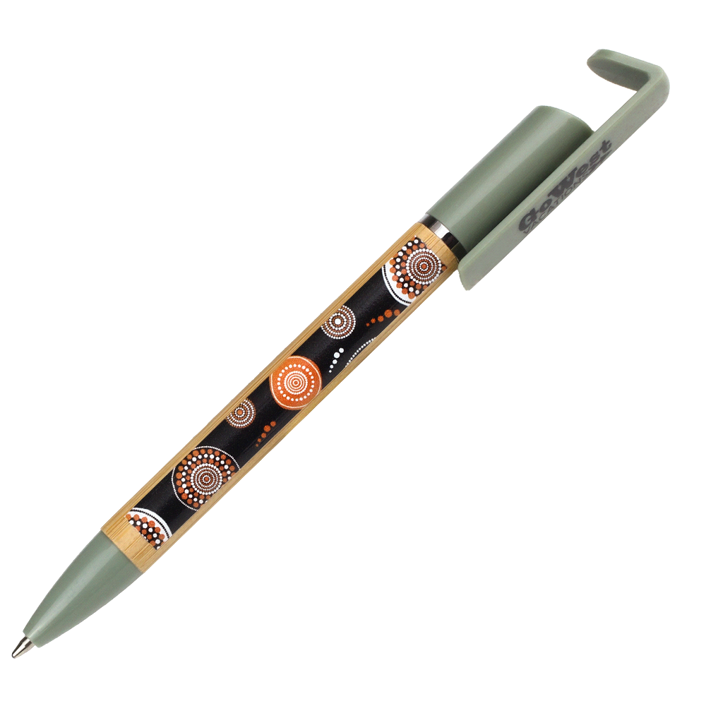 Delfina Phone Holder Pen – Eco Pens – The Range – available in Black, Heather green, Navy and White – thumbnail 12 of 32