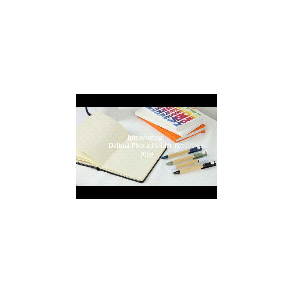 Delfina Phone Holder Pen – Eco Pens – The Range – available in Black, Heather green, Navy and White – thumbnail 2 of 32