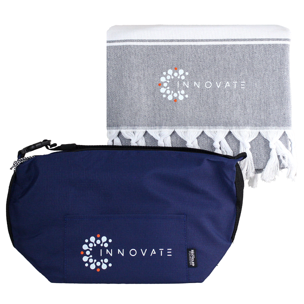 Towel & Cooler Bundle Pack – Cooler Bags – The Range – available in Beige and Navy – thumbnail 11 of 15