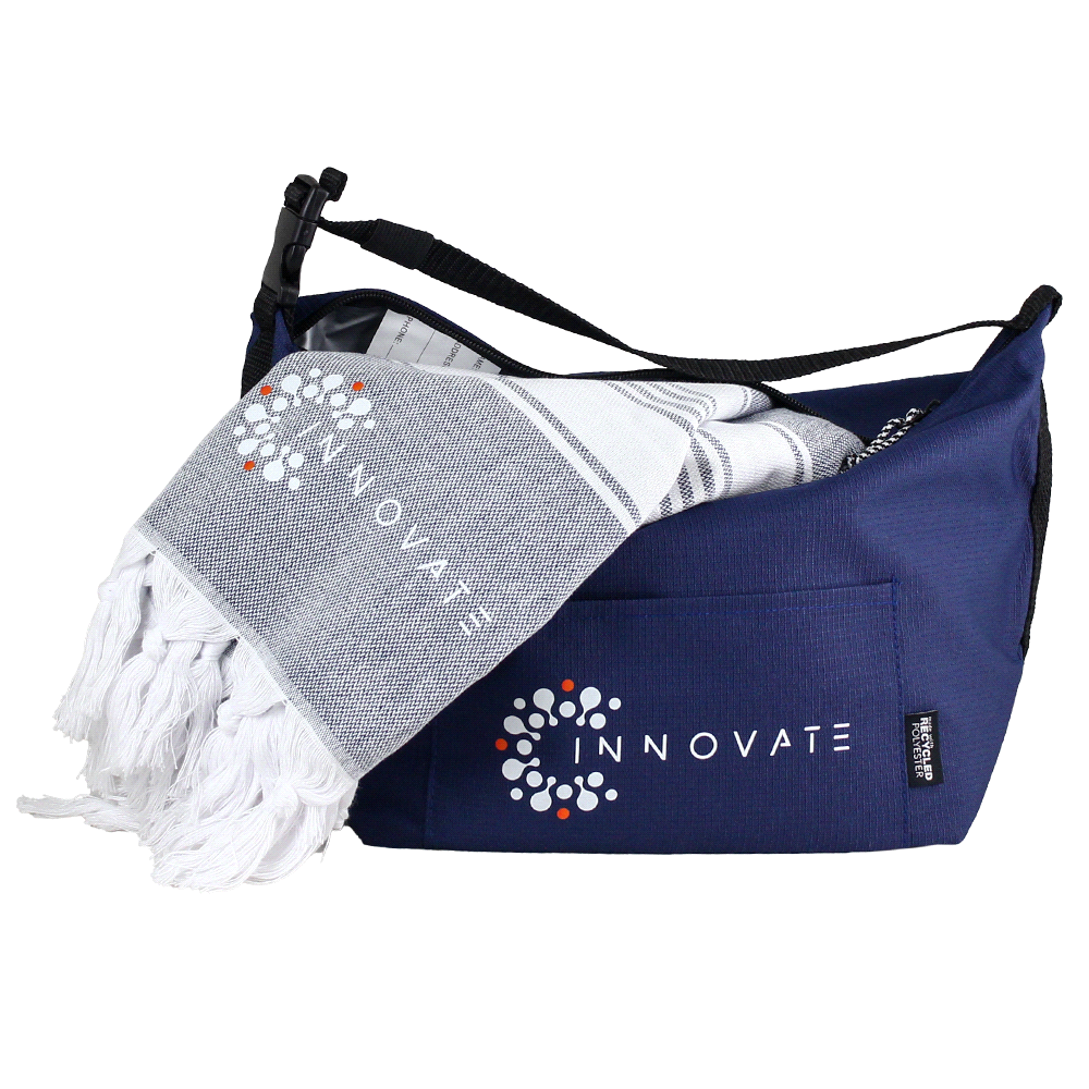 Towel & Cooler Bundle Pack – Cooler Bags – The Range – available in Beige and Navy – thumbnail 7 of 15