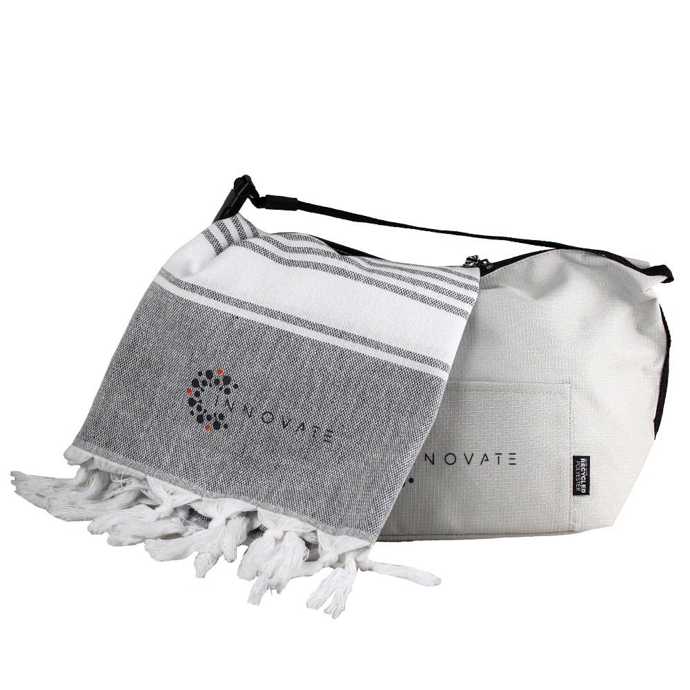 Towel & Cooler Bundle Pack – Cooler Bags – The Range – available in Beige and Navy – thumbnail 8 of 15