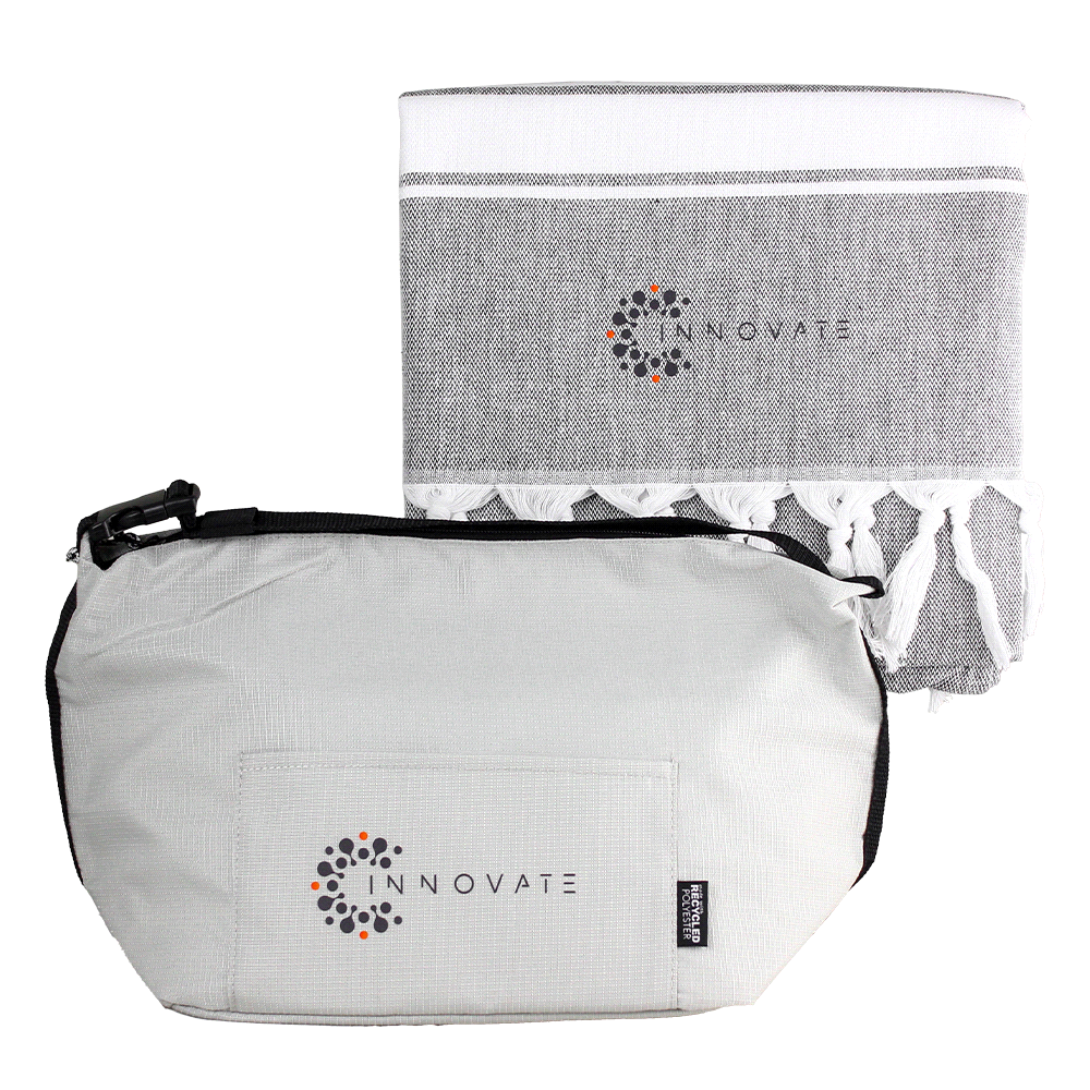 Towel & Cooler Bundle Pack – Cooler Bags – The Range – available in Beige and Navy – thumbnail 10 of 15
