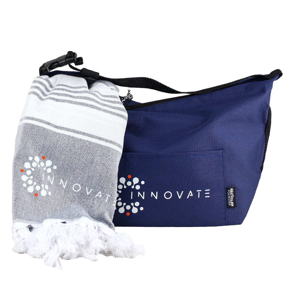 Towel & Cooler Bundle Pack – Cooler Bags – The Range – available in Beige and Navy – thumbnail 9 of 15