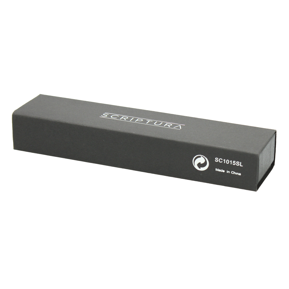 Scriptura Striation Ballpoint Pen – Gift Sets – The Range – available in Silver – thumbnail 3 of 7