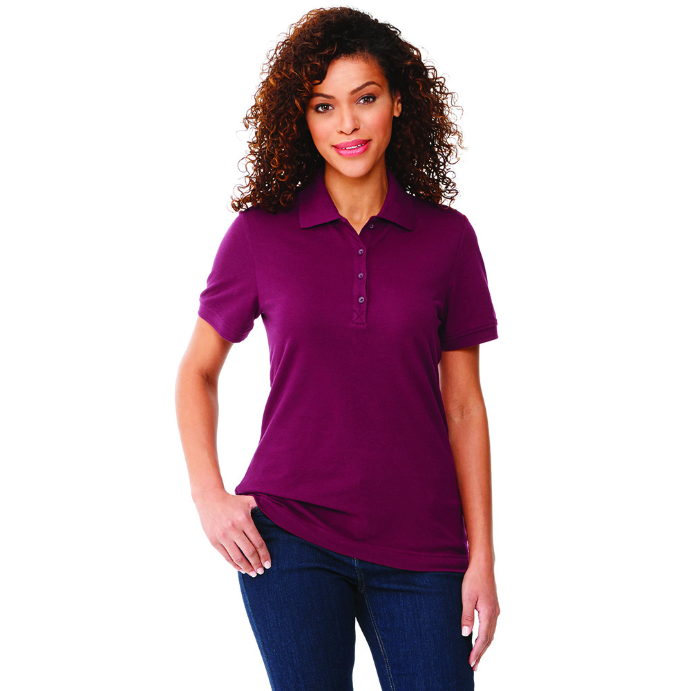 Crandall Short Sleeve Polo - Womens – Polo Shirts – Apparel Range – available in Aspen Blue, Black, Forest Green, Heather Grey and 4 more – thumbnail 1 of 28