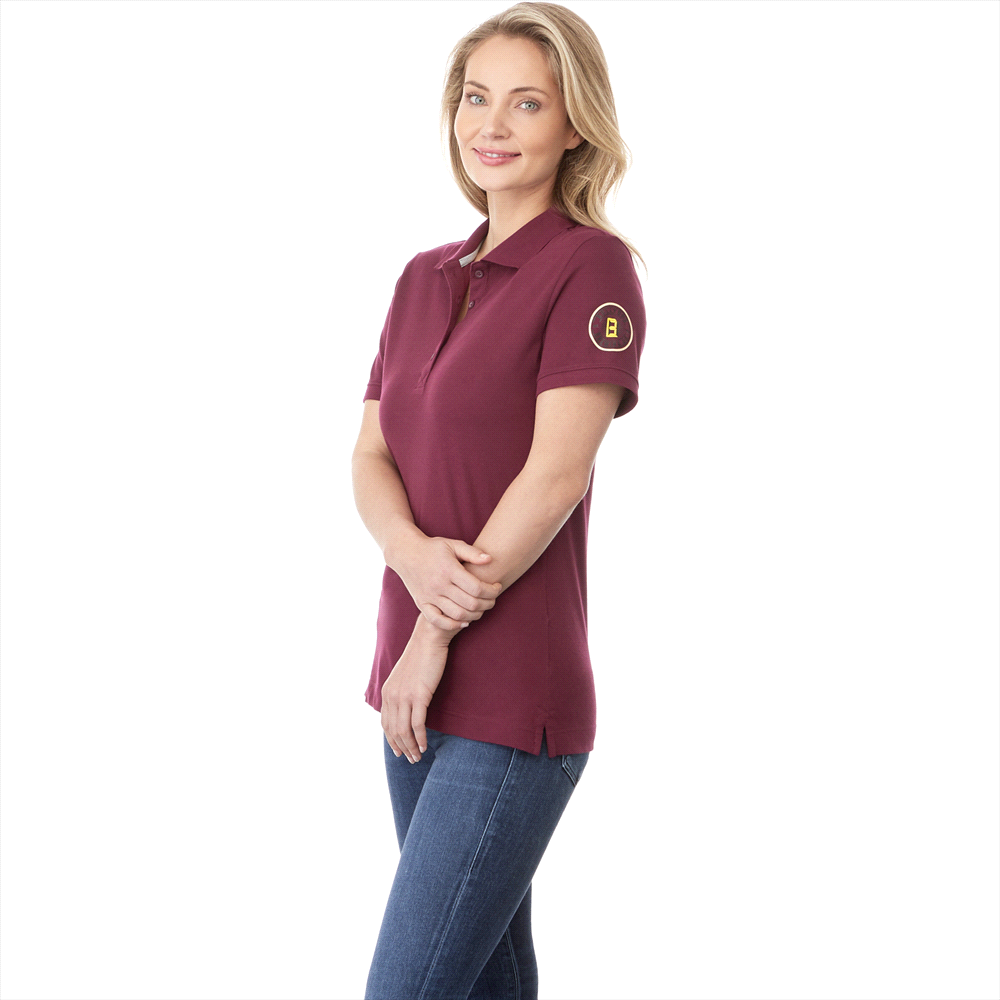 Crandall Short Sleeve Polo - Womens – Polo Shirts – Apparel Range – available in Aspen Blue, Black, Forest Green, Heather Grey and 4 more – thumbnail 3 of 28