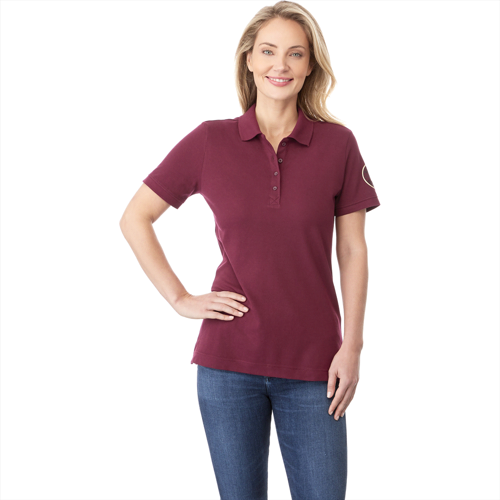Crandall Short Sleeve Polo - Womens – Polo Shirts – Apparel Range – available in Aspen Blue, Black, Forest Green, Heather Grey and 4 more – thumbnail 2 of 28