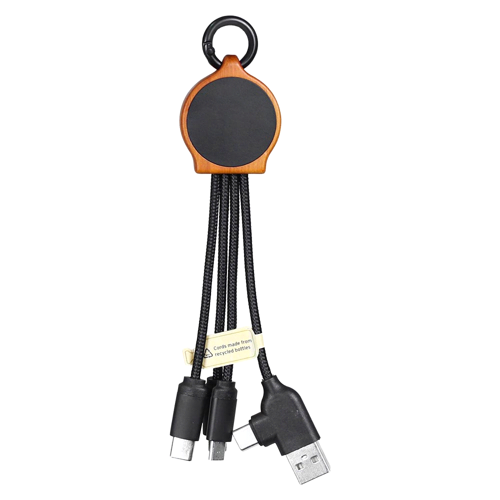 Bamboo Charging w/ RPET Cables