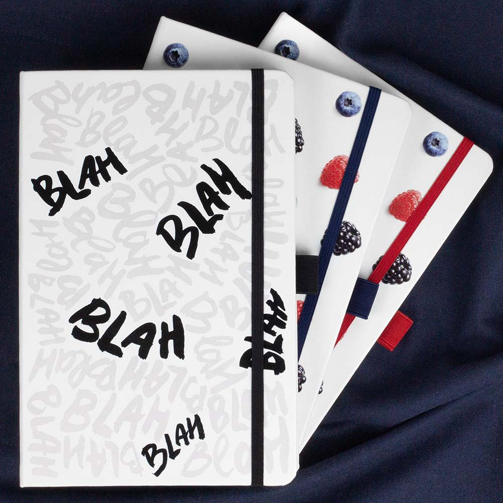 Nova White Bound JournalBook w/ Coloured Accents – Desk Accessories – The Range – available in Black, Navy, Red – thumbnail 2 of 20