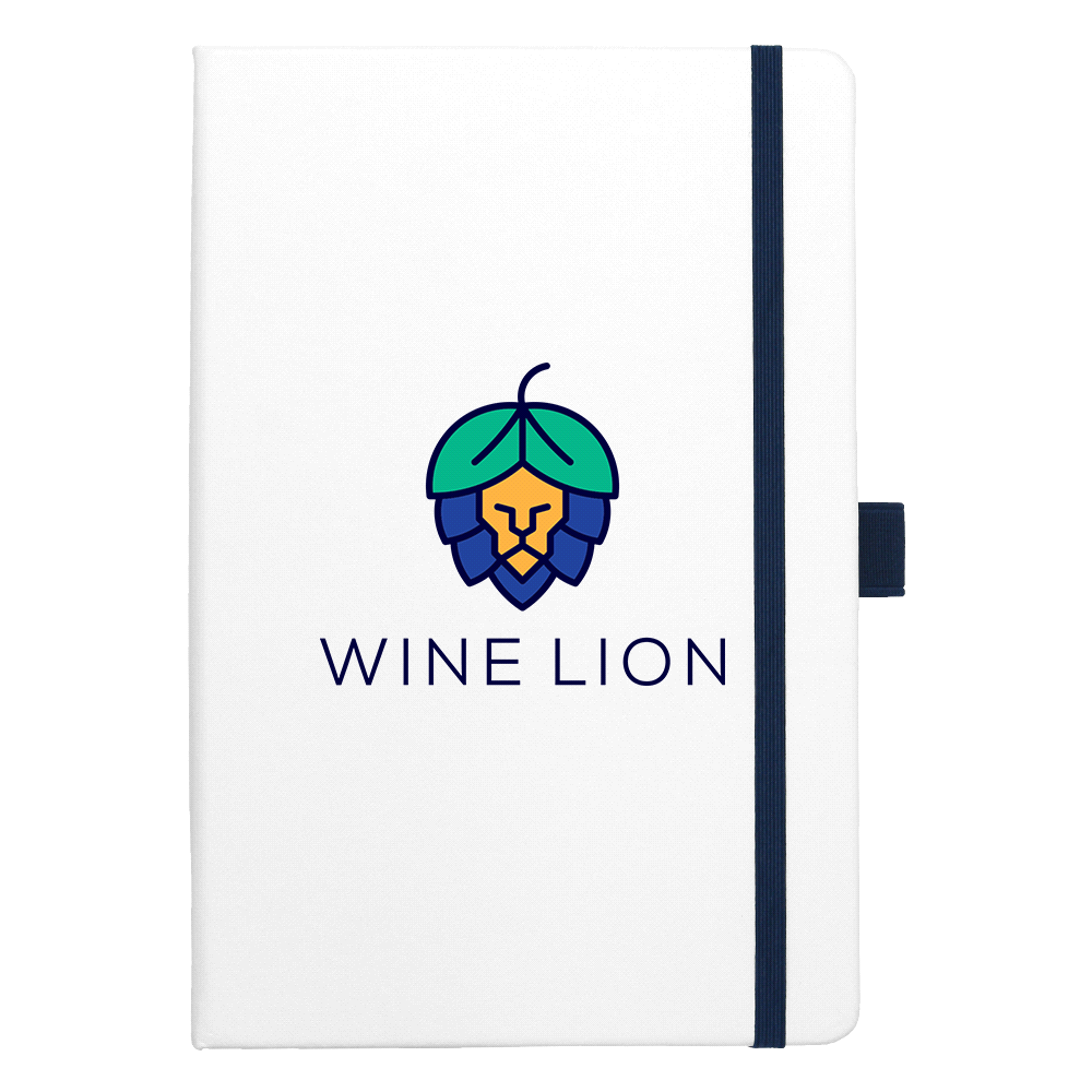 Nova White Bound JournalBook w/ Coloured Accents – Desk Accessories – The Range – available in Black, Navy, Red – thumbnail 10 of 20