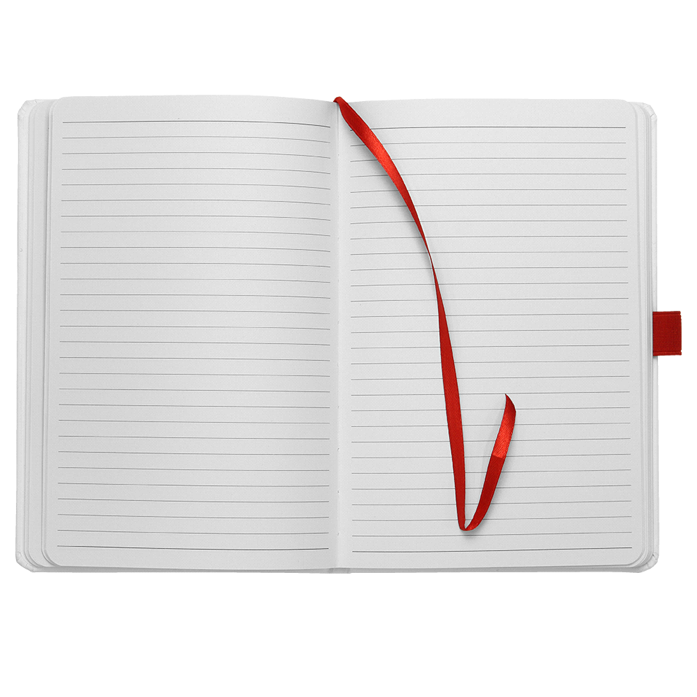 Nova White Bound JournalBook w/ Coloured Accents – Desk Accessories – The Range – available in Black, Navy, Red – thumbnail 8 of 20