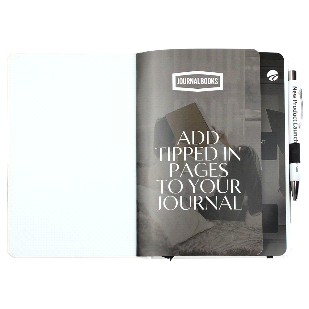 Nova White Bound JournalBook w/ Coloured Accents – Desk Accessories – The Range – available in Black, Navy and Red – thumbnail 17 of 20