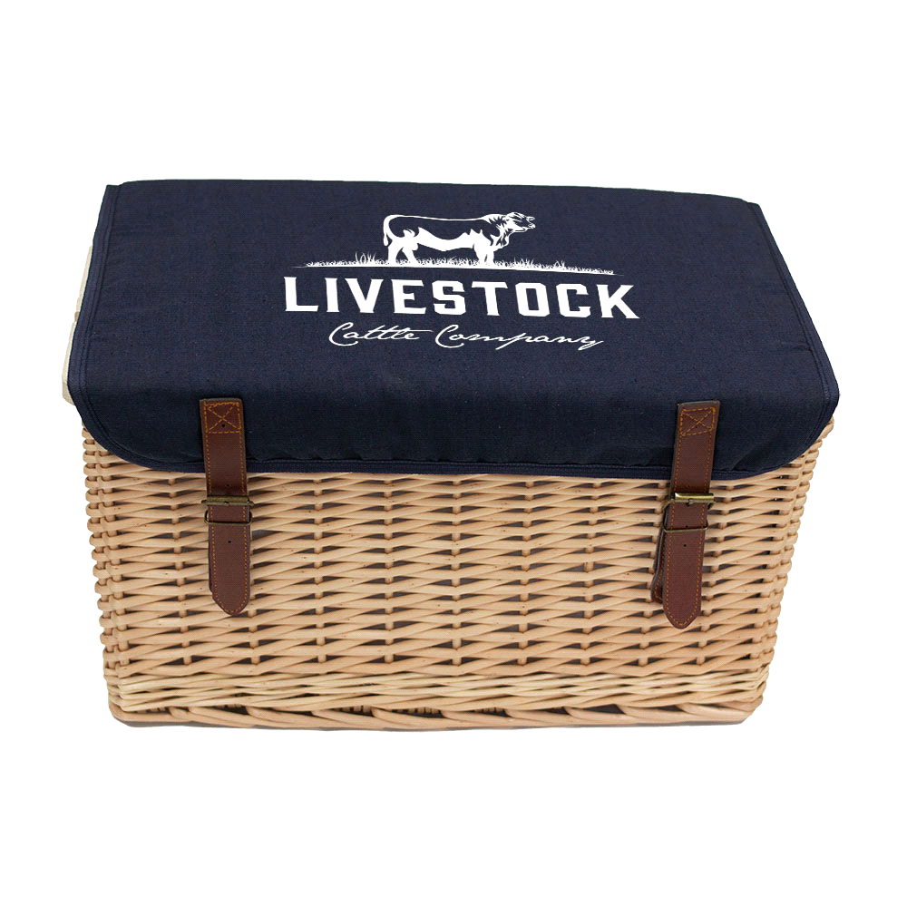 Trekk Wicker Basket w/ Picnic Table – Cooler Bags – The Range – available in Navy – thumbnail 5 of 7