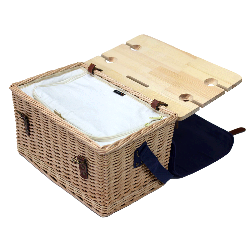 Trekk Wicker Basket w/ Picnic Table – Cooler Bags – The Range – available in Navy – thumbnail 6 of 7