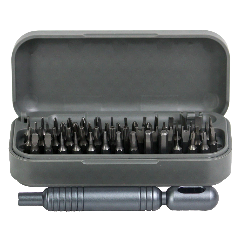 55 in 1 Pocket Screwdriver Tool Set – Clocks & Timers – The Range – available in Grey – thumbnail 5 of 10