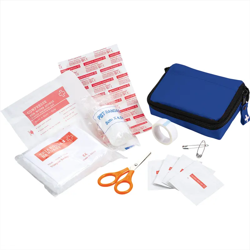 Bolt 20 Piece First Aid Kit – Brushes – available in blue colour