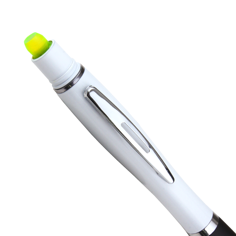 Nash Ballpoint Pen w/ Yellow Wax Highlighter – Highlighters – The Range – available in Black, Navy, Orange, Pink and Red – thumbnail 15 of 22