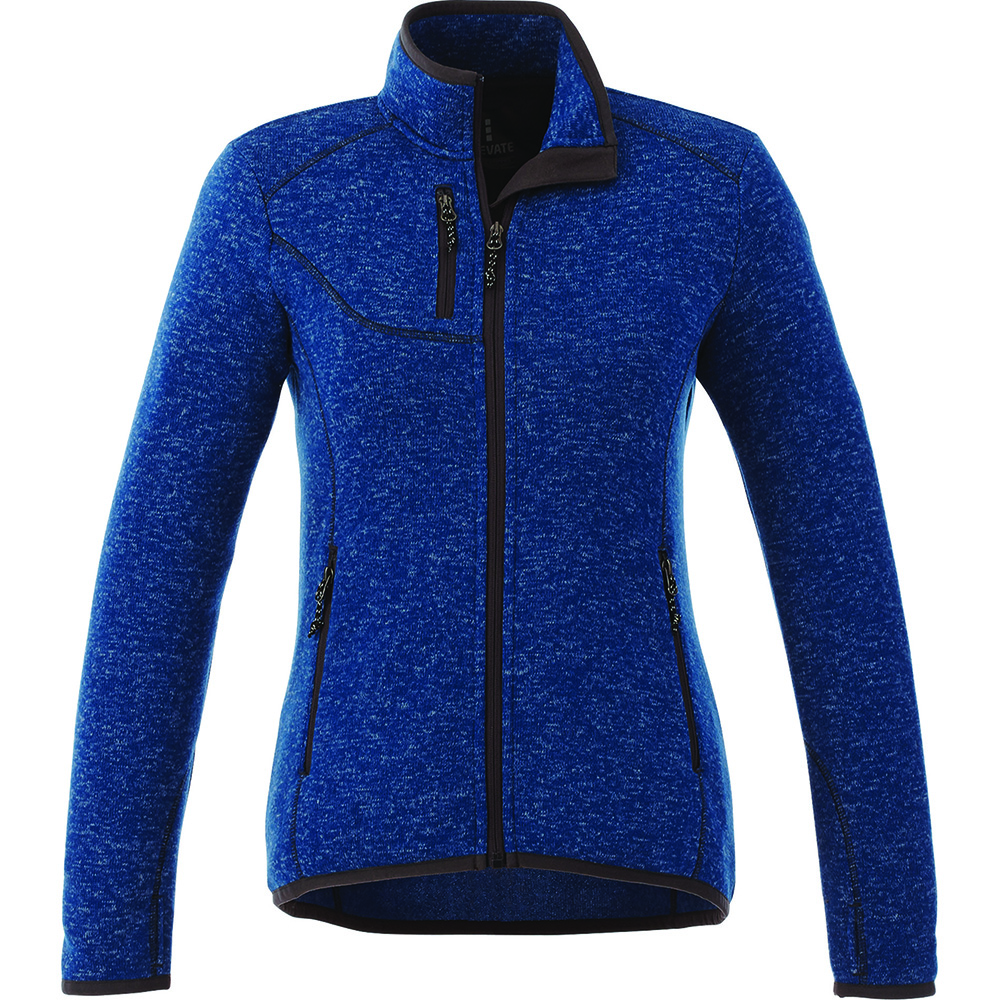 Tremblant Knit Jacket - Womens – Jackets – Apparel Range – available in Black Smoke Heather, Light Heather Grey, Maroon Heather and Metro Blue Heather – thumbnail 5 of 14