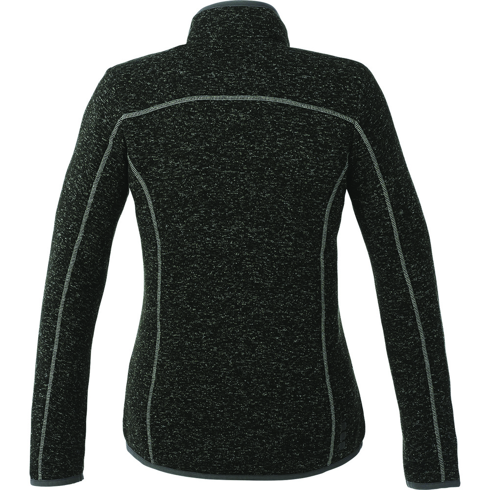 Tremblant Knit Jacket - Womens – Jackets – Apparel Range – available in Black Smoke Heather, Light Heather Grey, Maroon Heather, Metro Blue Heather – thumbnail 12 of 14