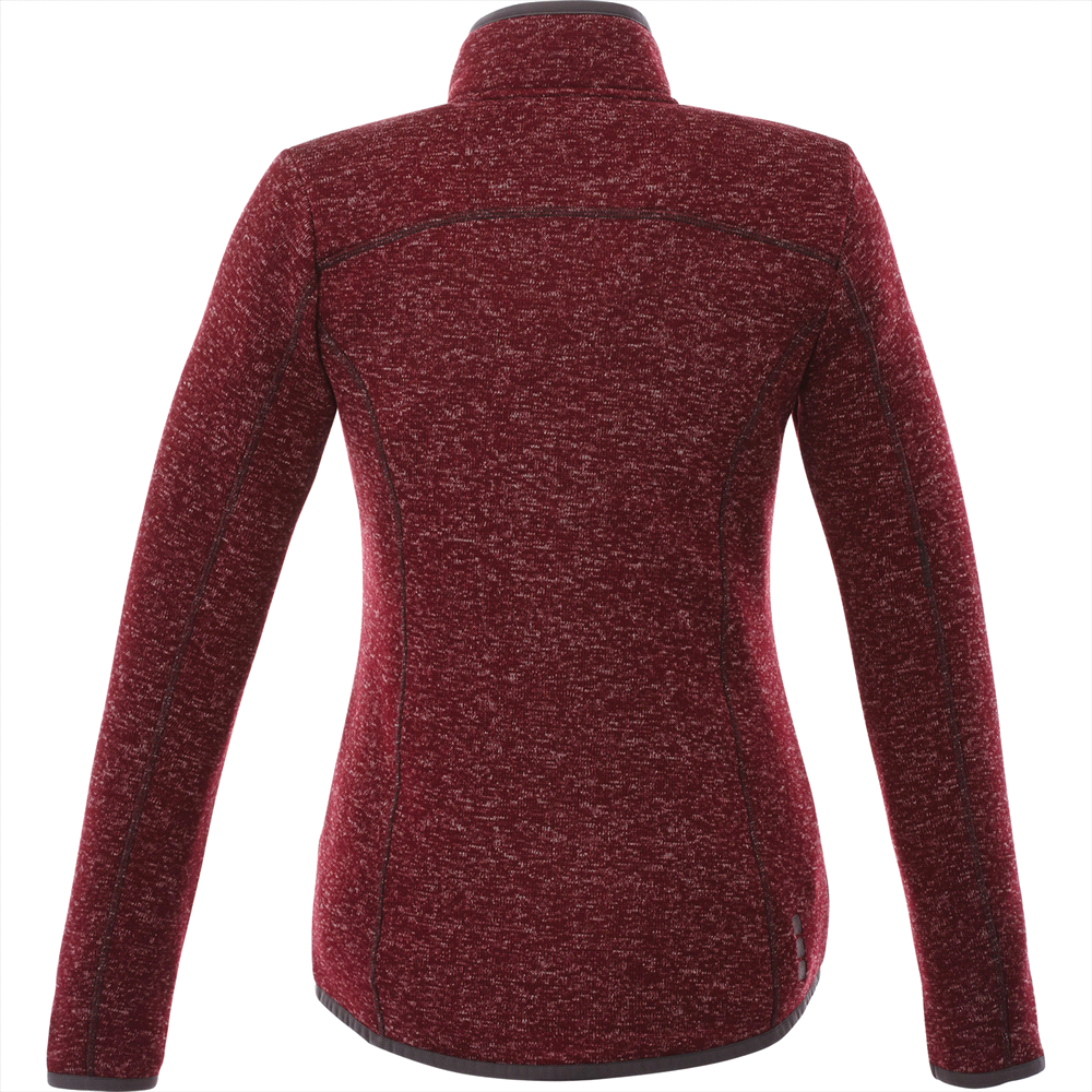 Tremblant Knit Jacket - Womens – Jackets – Apparel Range – available in Black Smoke Heather, Light Heather Grey, Maroon Heather, Metro Blue Heather – thumbnail 14 of 14